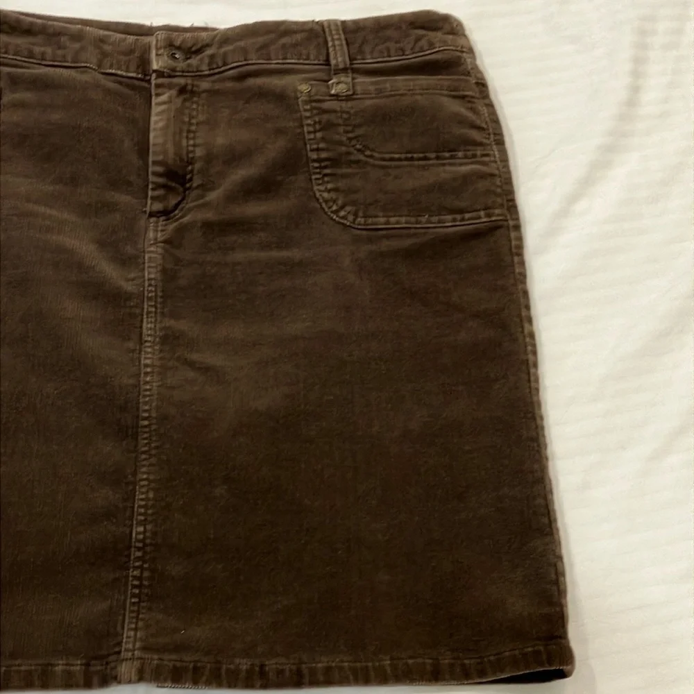 Point zéro women’s size 13 corduroy Classic Brown Skirt - Picture 3 of 14
